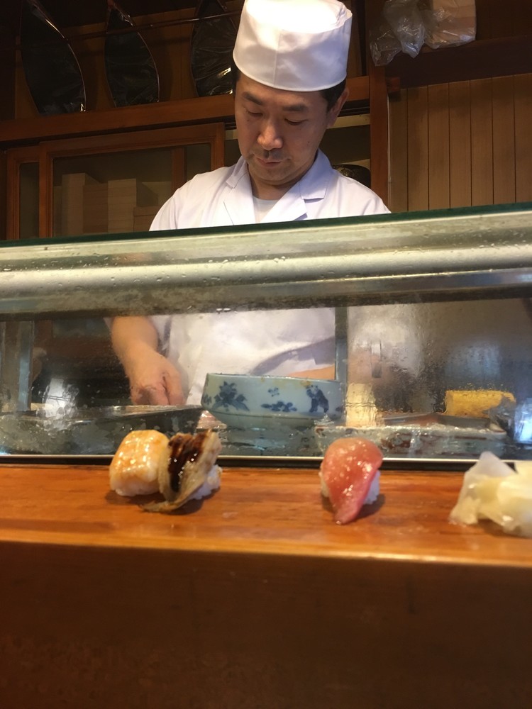 Sushi Man Asakusa area Tokyo